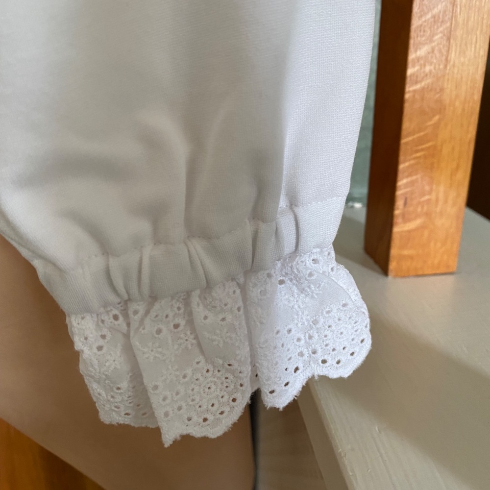 Ann Taylor classic white top - size Petite Small - New with tags - Picture 3 of 7